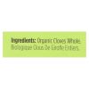 Spicely Organics - Organic Cloves - Whole - Case of 6 - 0.15 oz.