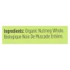 Spicely Organics - Organic Nutmeg - Whole - Case of 6 - 0.1 oz.