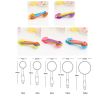 Set of 5 Kitchen Measuring Spoon Plastic Measuring Scoops, Purple