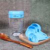 Set of 6 Measuring Spoons and Cup, Plastic Measuring Scoops