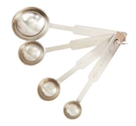 4 Pieces Stainless Steel Measuring Spoon Durable Measuring Spoon Set