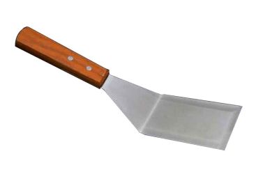 Stainless Steel Cooking Shovel with Wooden Handle for Food Service