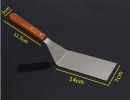 Stainless Steel Cooking Shovel with Wooden Handle for Food Service [A]