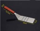 Stainless Steel Cooking Shovel with Wooden Handle for Food Service [C]