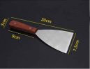 Stainless Steel Cooking Shovel with Wooden Handle for Food Service [E]