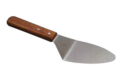 Stainless Steel Cooking Shovel with Wooden Handle for Food Service [L]