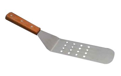 Stainless Steel Cooking Shovel with Wooden Handle for Food Service [N]