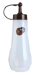 Practical Cruets Salad Dressing Bottles Sauce Bottles Oil Dispenser, 360ML,Brown