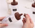 Set of 2 Practical Cruets Salad Dressing Bottles Jam Jars Honey Dispenser, 340ML