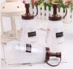 Set of 2 Practical Cruets Salad Dressing Bottles Sauce/Oil Bottles, 250ML