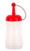 Set of 3 Cruets Salad Dressing Bottles Sauce Bottles Oil Bottles, 220ML, Red