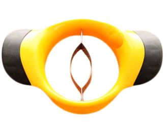 Stainless Steel Mango Slicer Convenient Kitchen Tool-Yellow