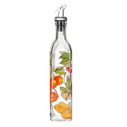 Beautiful Painted Glass Oil Dispenser Oil & Vinegar Bottle, B