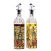 2PCS Creative Vinegar Bottle Glass Bottle Oil Container Oil Jar Cruet, NO.9