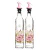 2PCS Household Vinegar Bottle Oil Jar Glass Bottle Oil Container, NO.16
