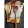 Japanese Style Wooden Strainer Spatula,Wooden Strainer Pancake Turner, 35*8 CM