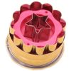 Set of 2 [Lovely Star] Stainless Steel Fruit Slicers Cookie/Vegetable Cutters