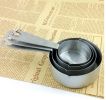 Durable Stainless Steel Measuring Spoons, Baking Utensils, Set of 4