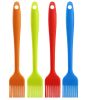 Set of 1 Kitchen Silicone Basting Pastry & Bbq Brush, 10'' (the color may vary)