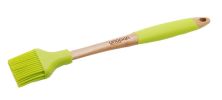 Kitchen Bamboo Handle Heat-Resistant Silicone Basting Pastry & Bbq Brush,12''