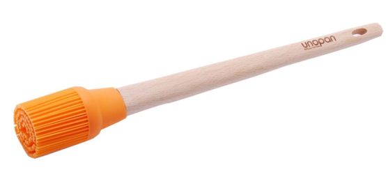 Kitchen Beech Handle Heat-Resistant Silicone Basting Pastry & Bbq Brush,12''