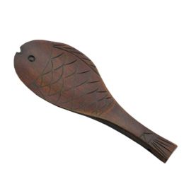 [Lovely Fish]Healthy Non-Stick Natural Wooden Spatula Kitchen Spatula(7.8*2.9'')