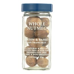 Morton and Bassett Seasoning - Nutmeg - Whole - 2.2 oz - Case of 3