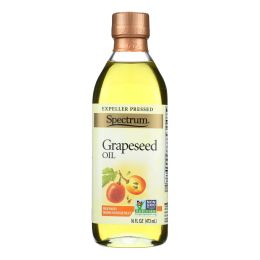 Spectrum Naturals Refined Grapeseed Oil - Case of 12 - 16 Fl oz.