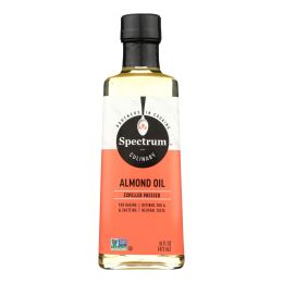Spectrum Naturals Refined Sweet Almond Oil - Case of 12 - 16 Fl oz.