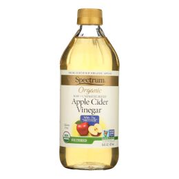 Spectrum Naturals Organic Filtered Apple Cider Vinegar - Case of 12 - 16 Fl oz.