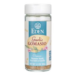 Eden Foods Organic Gomasio - Sesame Salt - Garlic - 3.5 oz (Pack of 3)