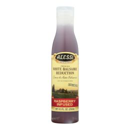 Alessi - Vinegar - White Balsamic Raspberry Blush - Case of 6 - 8.5 oz.