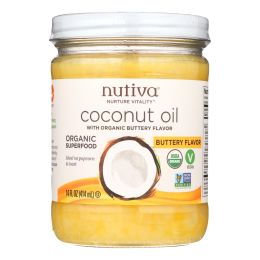 Nutiva Organic Coconut Oil - Buttery - Case of 6 - 14 oz.