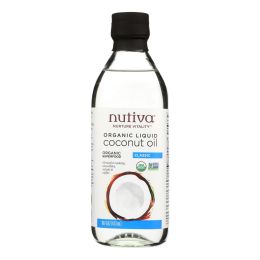 Nutiva 100% Organic Coconut Oil - Classic - Case of 6 - 16 fl oz