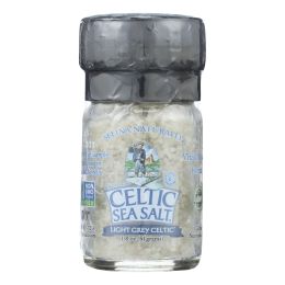 Celtic Sea Salt - Grinder - Light Grey Sea Salt - Case of 6 - 1.8 oz.