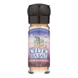 Celtic Sea Salt - Grinder - Sea Salt Pink Glass Grinder - Case of 6 - 3 oz.