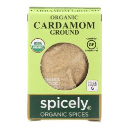 Spicely Organics - Organic Cardamom - Ground - Case of 6 - 0.4 oz.