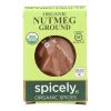 Spicely Organics - Organic Nutmeg - Ground - Case of 6 - 0.4 oz.