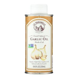 La Tourangelle French Infused Garlic Oil - Case of 6 - 8.45 Fl oz.