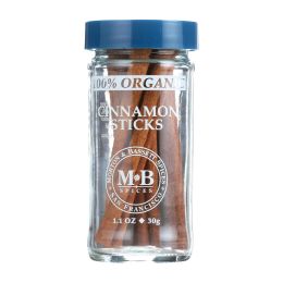 Morton and Bassett Cinnamon Sticks - Cinnamon - Case of 3 - 1.1 oz.