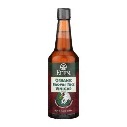 Eden Foods Organic Vinegar - Brown Rice - Case of 12 - 10 fl oz
