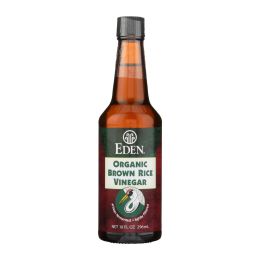 Eden Foods Organic Vinegar - Brown Rice - Case of 12 - 10 fl oz