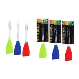 Silicone - Angled Spatula - 3 Assorted Colors - Nicole Home Collection Case Pack 24